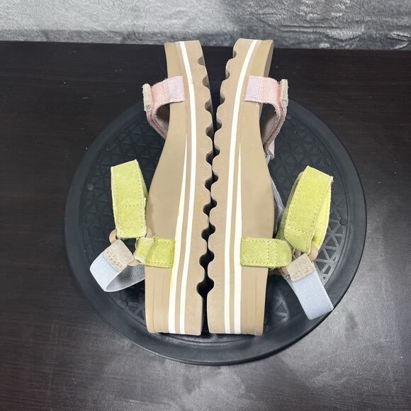 Reef Cushion Womens Size 8.5 Rem Hi Platform Strap Multicolor Meringue Sandals - Picture 9 of 11